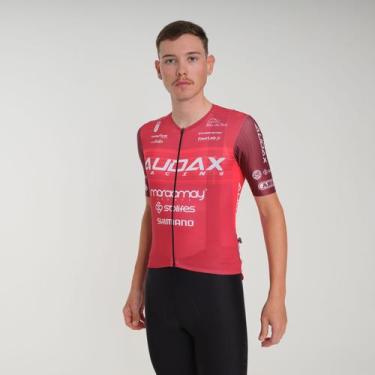 Imagem de Camisa Ciclismo Marcio May Highline Audax Racing 2025, G, Vermelho