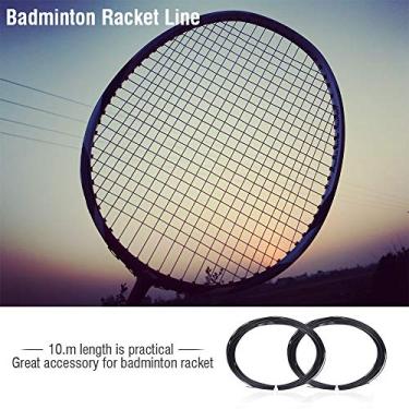Imagem de Generic Corda de Raquete de Badminton Durável de Nylon ótimo Desempenho 10m para Todos Os Entusiastas de Badminton Vermelho//preto/amarelo (#3)
