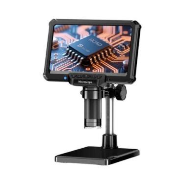 Imagem de Microscópio Digital LCD De 7 Polegadas 1080P 12MP Com Foco Ultra Preci