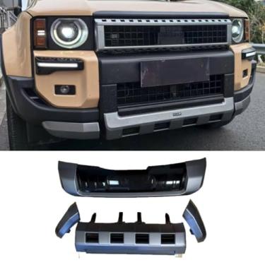 Imagem de Spoiler do para-choque traseiro traseiro do carro modificação difusor labial compatível com Prado LC250 2024+ protetor de para-choque acessórios de capa