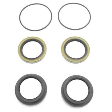 Imagem de JSNOOKN Kit de vedação de óleo de rolamento de eixo de tração traseira interna e externa para Toyota Tacoma 1995-2004 4Runner 1992-2000 T100 1993-1998 com anel de vedação tipo K óleo 90313-48001 90310