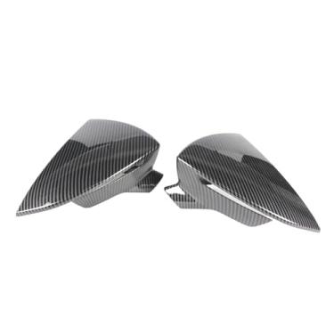 Imagem de Tampas de espelho lateral de fibra de carbono compatíveis com SEAT Leon MK3 5F ST FR Cupra/Ibiza Mk5 Arona KJ7 2017-2019 2020 Capa de espelho retrovisor