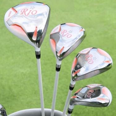 Imagem de High Rebound #1/3/5/4Hybrid Iron Wood Golf Driver Feminino Destro Clube de Golfe de Liga de Titânio de Madeira Clube de Treinamento de Golfe (#5 Madeira)