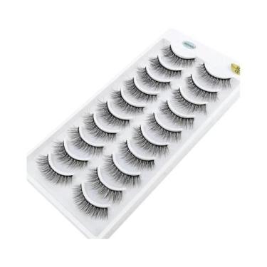 Imagem de Cílios Postiços Naturais Longos 3D De Mink, 10 Pares, Cílios Falsos Ma