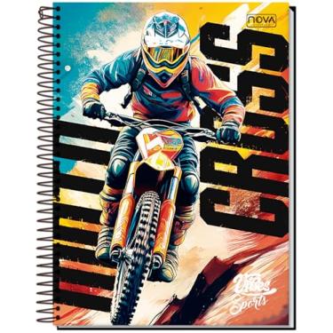 Imagem de CADERNO UNIVERSITÁRIO C/D ESPIRAL 15 MATÉRIAS 240 FLS VIBES SPORTS