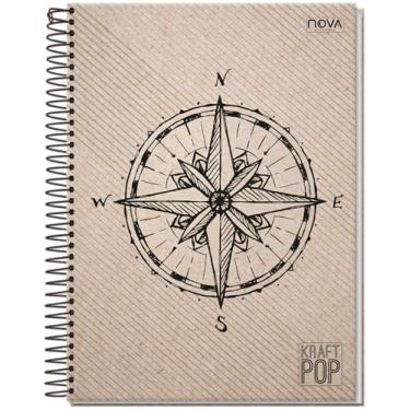 Imagem de CADERNO UNIVERSITÁRIO C/D ESPIRAL 12 MATÉRIAS 192 FLS KRAFT POP