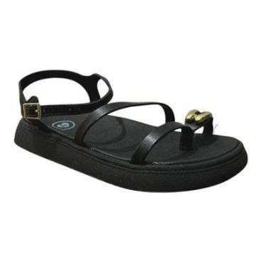 Imagem de Sandália Molekinha Infantil Preta Conforto e Estilo-Feminino