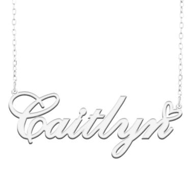 Imagem de A168A Colar com nome personalizado personalizado banhado nome colar para mãe filha amizade mulheres dia dos namorados Natal aniversário ano novo, Metal, Sem Pedra Preciosa Não aplicável