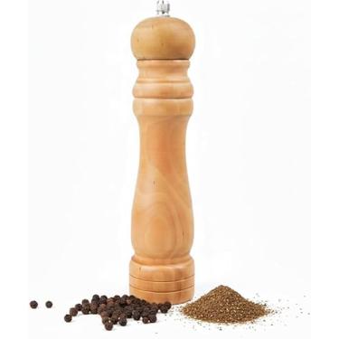 Imagem de Moedor Manual de Pimenta e Sal em Madeira Nobre com Mecanismo Cerâmico Ajustável Premium
