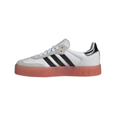 Imagem de adidas Tênis feminino Ftwwht/Wonblu/Owhite SAMBAE W FTWR whiteShadow red/Off White, tamanho 42, Multi, 10 Wide