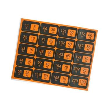 Imagem de Adesivos Para Anilhas De Equipamentos De Academia - 1 Conjunto De Etiq