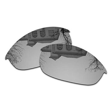 Imagem de Millersawp Lentes de reposição Half Jacket 2.0 OO9144 compatíveis com óculos de sol Oakley - Irídio prata