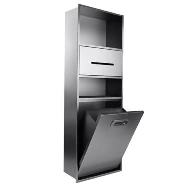 Imagem de Prateleira de nicho de banheiro de aço inoxidável - Organizador de chuveiro à prova d'água para ambientes úmidos, quartos, cozinhas e salas de estar - ideal para armazenamento de papel higiênico e