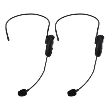Imagem de VBESTLIFE de Microfone Sem Fio, Microfones de Fone de Ouvido Duplo Sem Fio 2.4G para Alto-falantes, Amplificador de Voz, de PA, Professor, Guias Turísticos, Instrutor de Fitness (1 por 2)