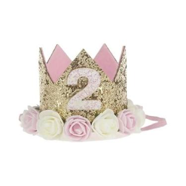 Imagem de Tiara De Princesa Para Bebê Menina, Chapéu De Festa De Aniversário De 