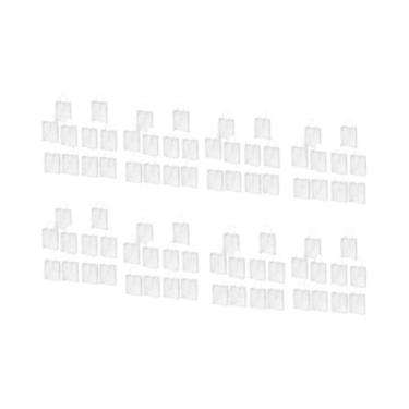 Imagem de 100PCS Sacola Reutilizável De PVC Transparente Com Alça Para Embalagem