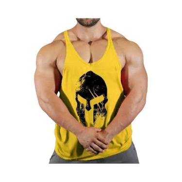 Imagem de Colete Masculino Sem Mangas Para Fitness E Corrida, Cor Sólida, Respir