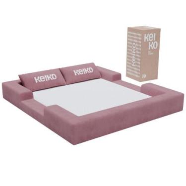 Imagem de Cama Montessoriana Casal Ninho 100 Espuma Rosa Keiko - Keiko Colchões
