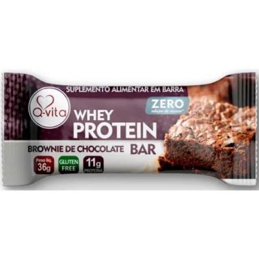Imagem de Barra Whey Protein Brownie De Chocolate Zero Q-Vita 36g - Q-Vita 1