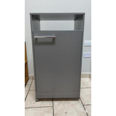 Imagem de Aparador Multiuso com Suporte  Ideal para Esconder Botijão de Gás CINZ