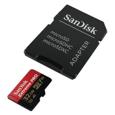 Imagem de Cartão Memória SanDisk MicroSDHC  UHS-I 32GB Classe 10 com Adaptador Extreme Pro U3 4k