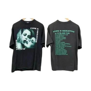 Imagem de Camiseta Vintage Da Tour Da Banda TYPE O NEGATIVE 1993 Bloody Kisses P
