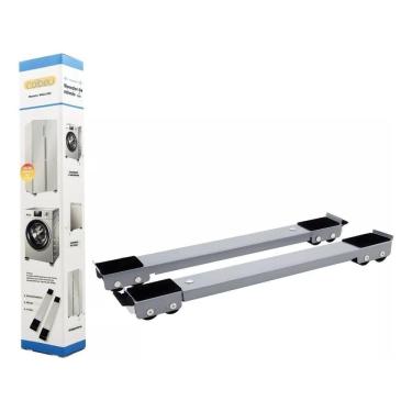 Imagem de Carrinho Base Suporte Com Rodinhas Ajustável Geladeira Fogão