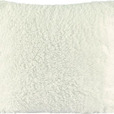 Imagem de Capa De Almofada Decorativa Alasca 1 Peça Tecido Manta Sherpa 180g/m² 100% Poliéster - Marfim