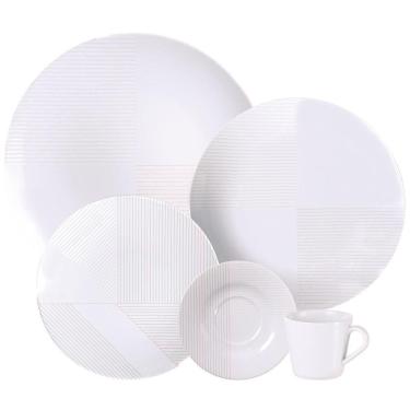 Imagem de Aparelho De Jantar Tramontina Grid Em Porcelana Decorada 20 Peças 96589032