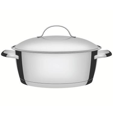 Imagem de Caçarola Rasa Tramontina Allegra Em Aço Inox Com Fundo Triplo 24 Cm 4,2 L 62653240