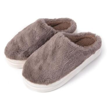 Imagem de Pantufa Adulto Conforto Peluciada Solado Emborrachada Quente - D Prese