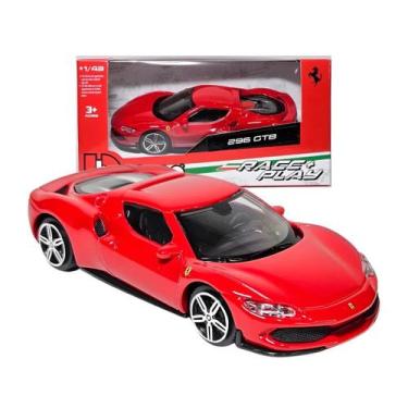 Imagem de Ferrari 296 GTB Vermelha Race Play 1/43 Burago 36001