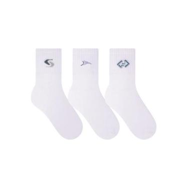 Imagem de Kit/3 Meia Selene 4355.001 Masculina Esportiva Poliamida T. 39/43, 39/