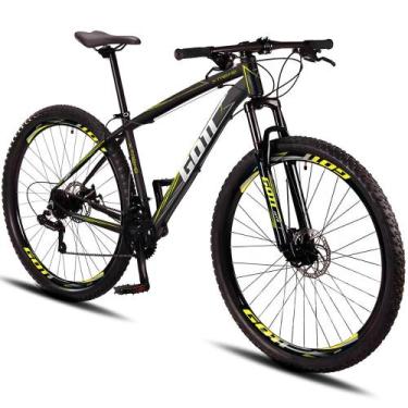 Imagem de Bicicleta Aro 29 Alumínio Gott 21v Traseiro Shimano X-Treme, Amarelo l