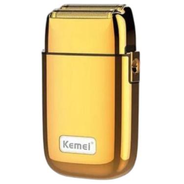 Imagem de Máquina De Barbear Shaver Kemei Tx1 Gold Barbeador Titanium