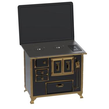 Imagem de Fogao a Lenha Venax GII n 2 Renaissance Preto Cald SD