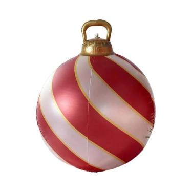Imagem de Bola Inflável Gigante De Natal De 24 Polegadas Para Decoração De Jardi