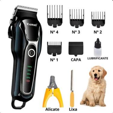 Imagem de Kemei KM-1991  Cortador de Pelo Recarregável e Profissional para Pets,