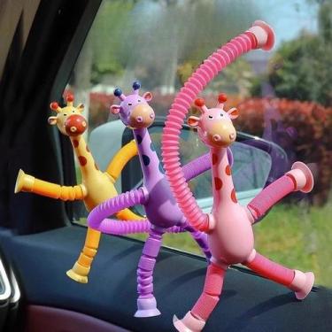 Imagem de Girafas com Ventosa e Luz LED - Pop Tube Esticável - Toys, 3 unidades
