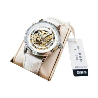 Imagem de Relógio Mecânico Feminino À Prova d'Água Com Diamantes Incrustados, Pr