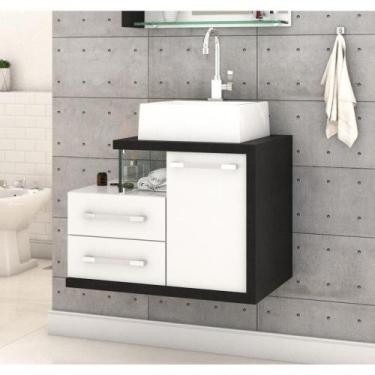 Imagem de Gabinete Armario P-banheiro (balcao C-cuba Q355) Legno 650 Branco Ches