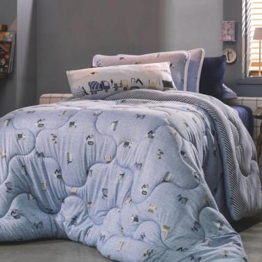 Imagem de Edredom Solteiro Malha Altenburg Infantil 100% Algodão, Mini Obra Edre