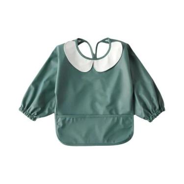 Imagem de Avental Impermeável De PU Para Bebês E Crianças, Manga Longa, Em mater