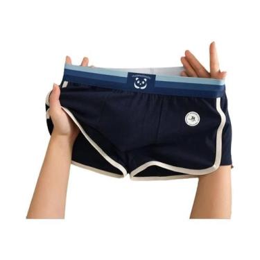 Imagem de Cuecas Masculinas 100% Algodão Respirável, Antibacterianas, Com Cintur