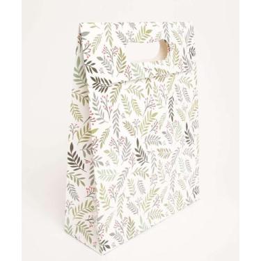 Imagem de Embalagem Presente Sacola Estampa Ramos Marisa-74158, UN, Branco