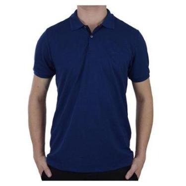 Imagem de Camisa Masculina Ogochi Gola Polo Casual Slim Azul - 7544-Masculino