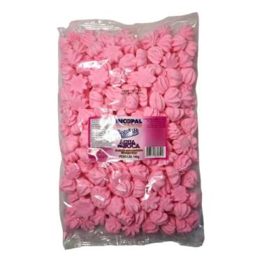 Imagem de Mini Suspiro Caseiro 140g Aprox. 200 Unid. Rosa - INCOPAL