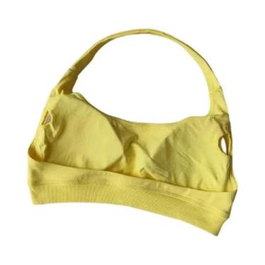 Imagem de Sutiã Esportivo Feminino De Alto Suporte, Sem Costura, Halter, Com Efe