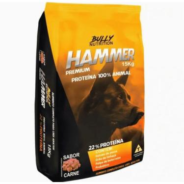 Imagem de Ração Premium Todas As Raças Hammer Bully Nutrition 15 kg Sabor Carne