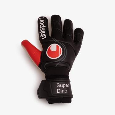 Imagem de Luva De Goleiro uhlsport Super Dino - Preto e Vermelho-Unissex
